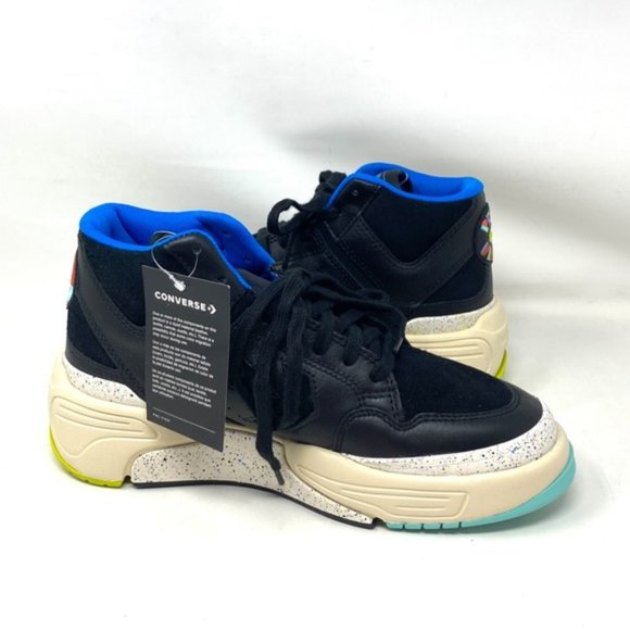 Converse Weapon CX High Top Multi Black Leather Women's Size Sneakers 172194C - Picture 6 of 10